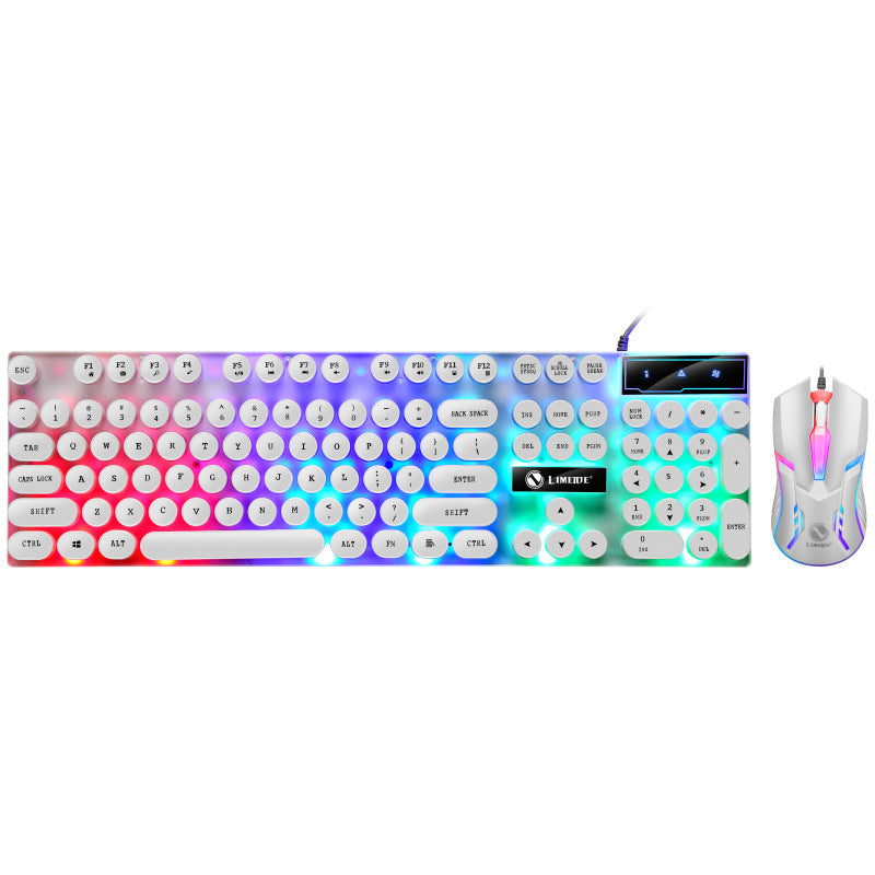 Tanzair RGB Retro Mechanical Gaming Keyboard & Mouse Combo
