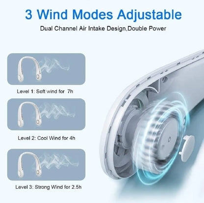 U- Shaped Rechargeable Neck fan