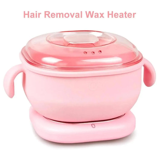 Portable Silicone Wax Heater Machine for Painless Hair Removal – Pink