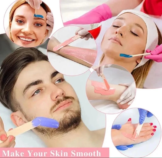 Portable Silicone Wax Heater Machine for Painless Hair Removal – Pink