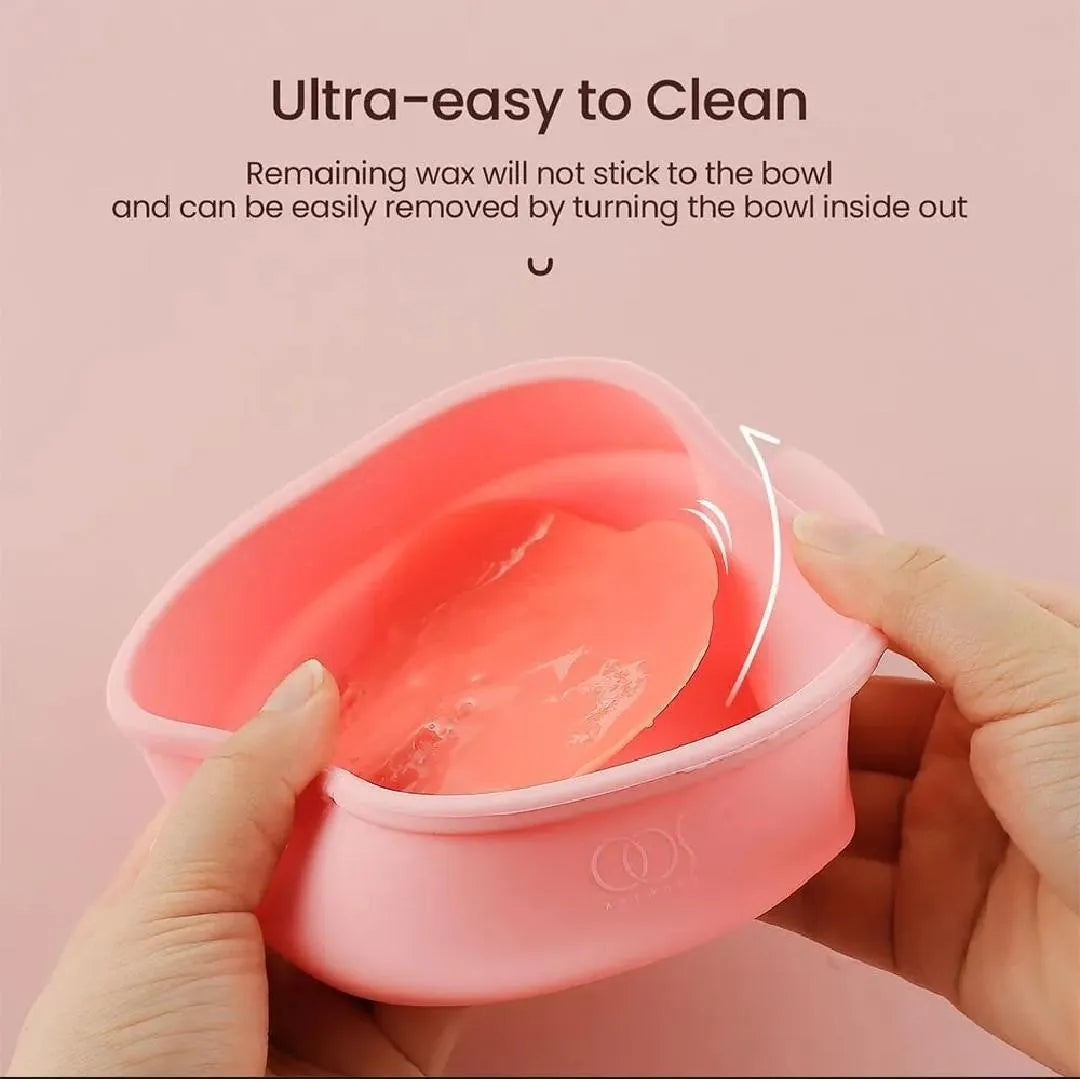 Portable Silicone Wax Heater Machine for Painless Hair Removal – Pink