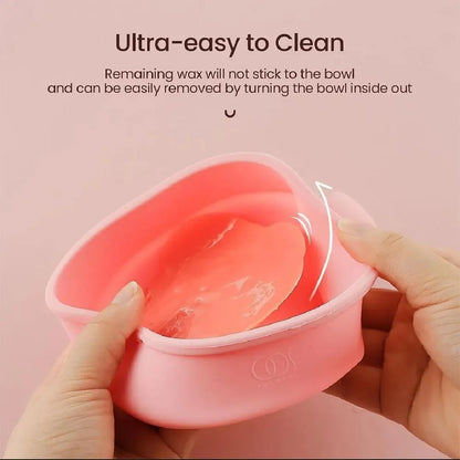 Portable Silicone Wax Heater Machine for Painless Hair Removal – Pink