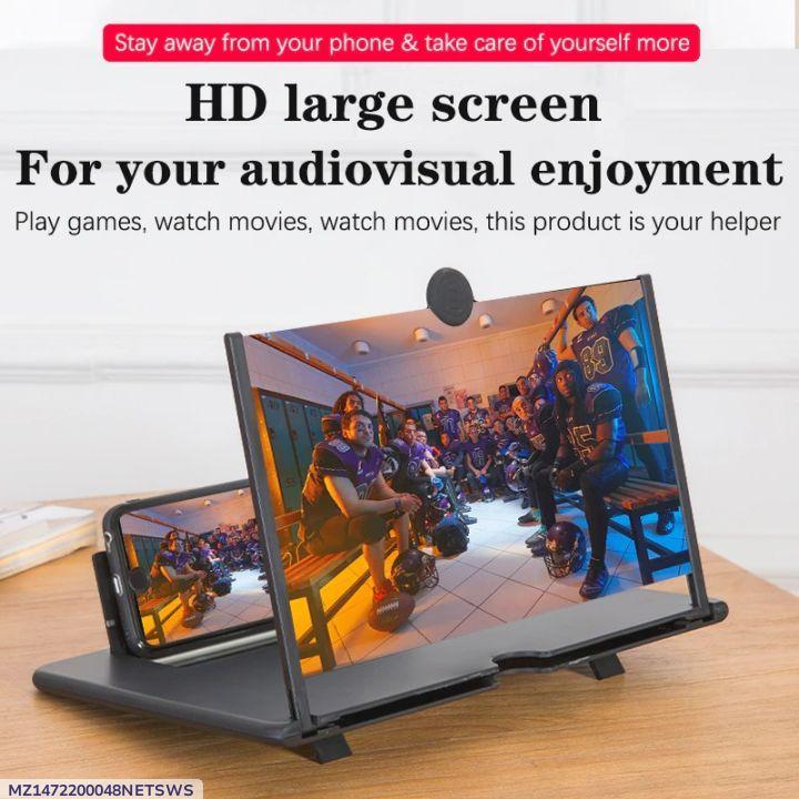 Portable Video Amplifying Screen for Smartphones – Black
