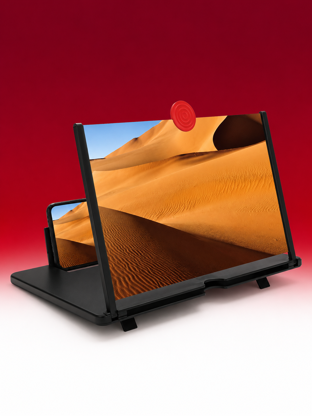 Foldable Mobile Screen Magnifier for Comfortable Video Viewing