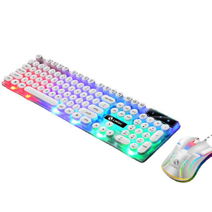 Tanzair RGB Retro Mechanical Gaming Keyboard & Mouse Combo