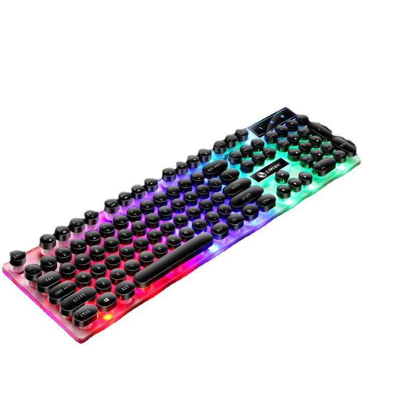 Tanzair RGB Retro Mechanical Gaming Keyboard & Mouse Combo